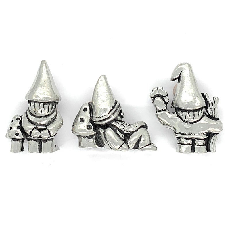 Basic Spirit Gnome Poses Pewter Miniature Figurines Good Luck Statue Gifts - Image 4